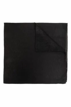 Saint Laurent CZARNY Chusta z logo