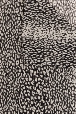 Saint Laurent CZARNY Chusta z motywem zwierzęcym