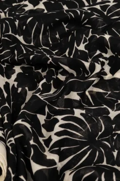 Saint Laurent CZARNY Chusta z logo