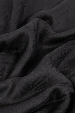 Saint Laurent CZARNY Chusta z logo