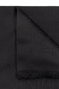 Saint Laurent CZARNY Chusta z logo