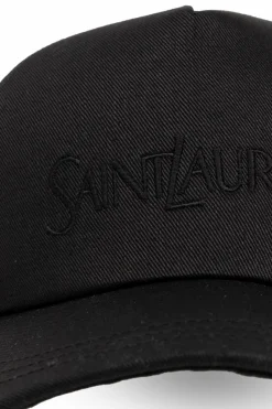 Saint Laurent CZARNY Czapka z daszkiem