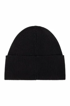 Saint Laurent CZARNY Czapka z naszywką z logo