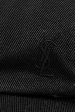 Saint Laurent CZARNY Czapka z daszkiem