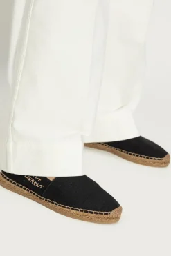 Saint Laurent CZARNY Espadryle z logo