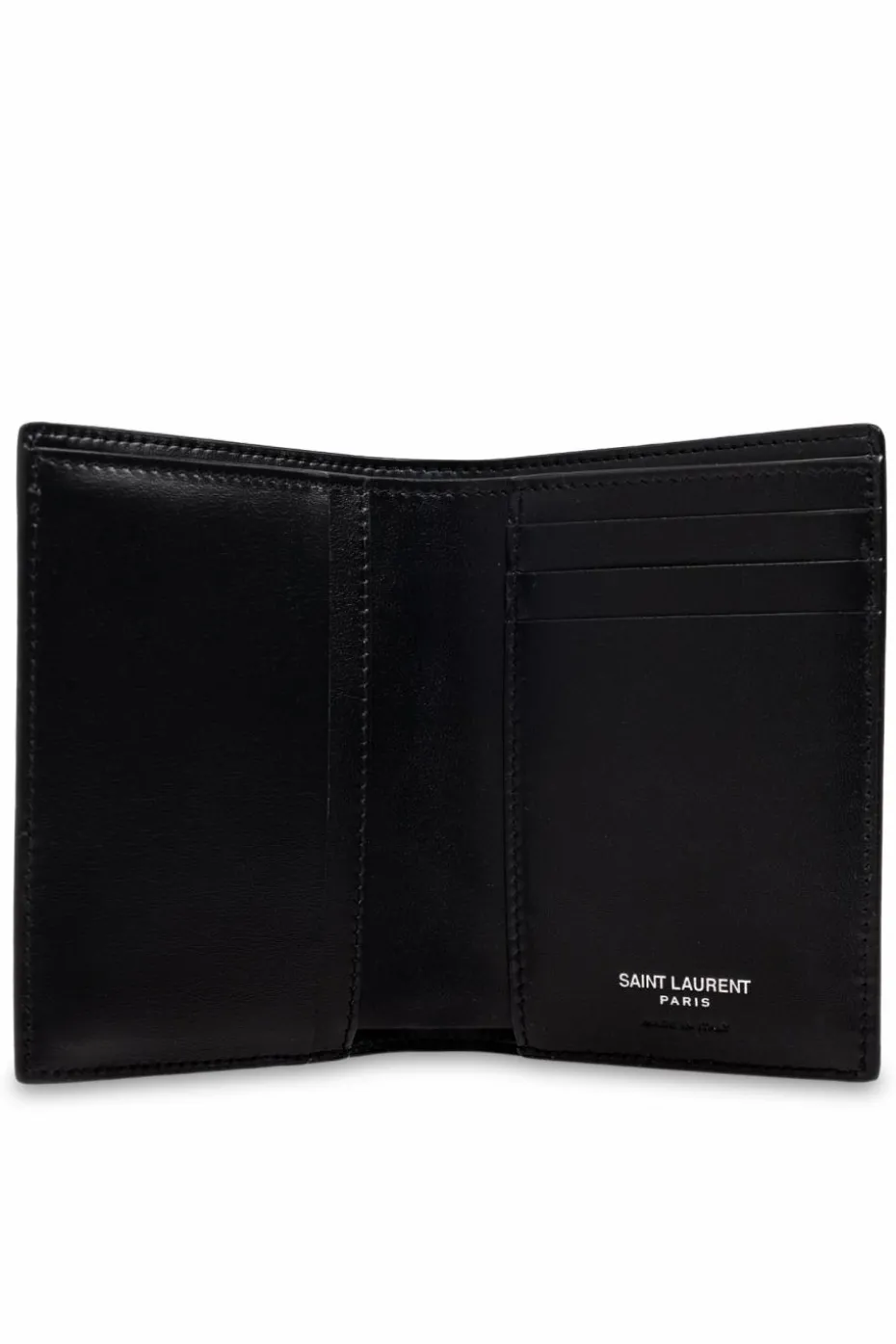 Saint Laurent CZARNY Etui na karty z logo