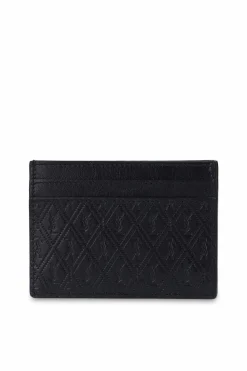Saint Laurent CZARNY Etui na karty z logo
