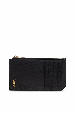 Saint Laurent CZARNY Etui na karty