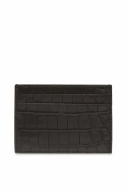 Saint Laurent CZARNY Etui na karty z logo