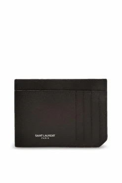 Saint Laurent CZARNY Etui na karty z logo