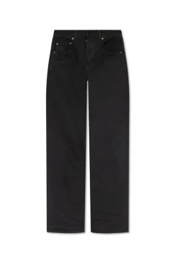 Saint Laurent CZARNY Jeansy z prostymi nogawkami