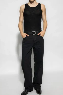 Saint Laurent CZARNY Jeansy typu ‘baggy’