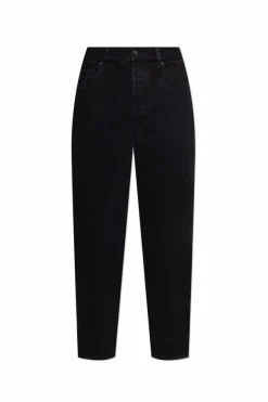 Saint Laurent CZARNY Jeansy z lekko zwężanymi nogawkami