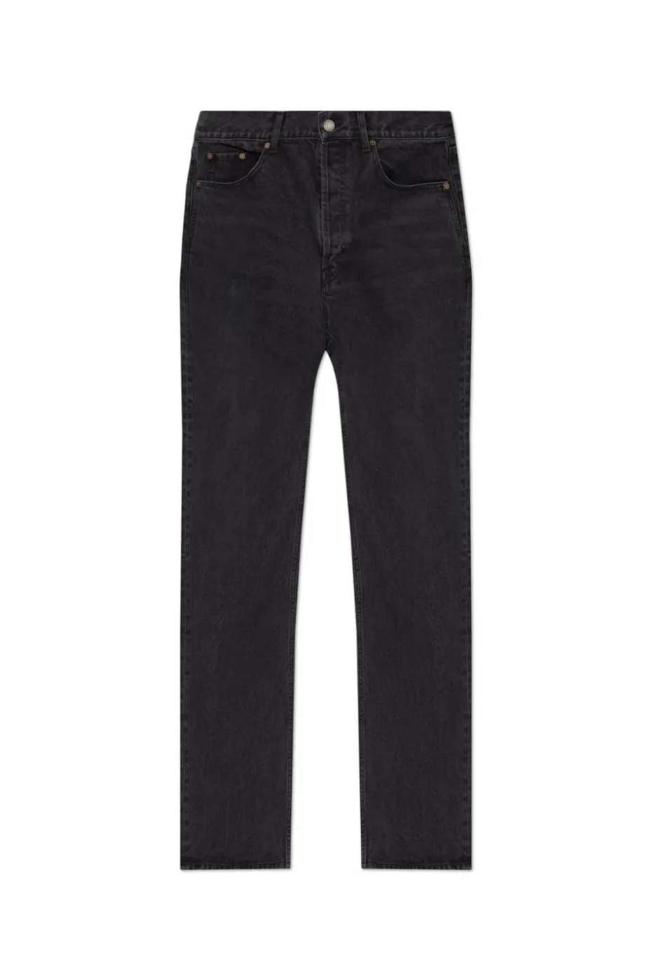 Saint Laurent CZARNY Jeansy z nogawkami o prostym kroju