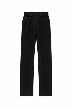 Saint Laurent CZARNY Jeansy z nogawkami o prostym kroju