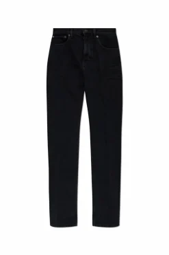 Saint Laurent CZARNY Jeans z lekko zwężanymi nogawkami