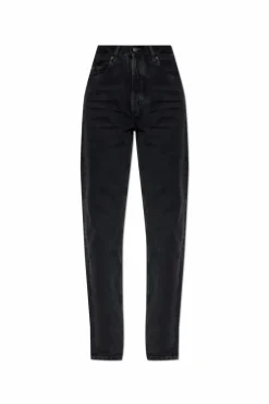 Saint Laurent CZARNY Jeansy z wysokim stanem
