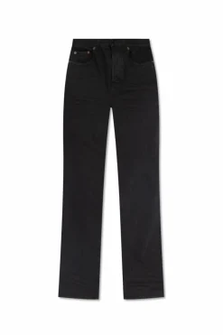 Saint Laurent CZARNY Jeansy z prostymi nogawkami