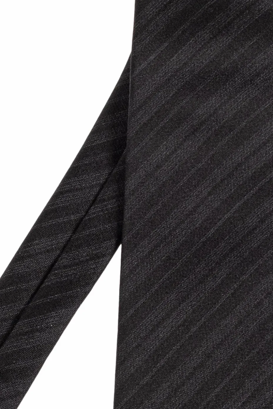 Saint Laurent CZARNY Jedwabny krawat