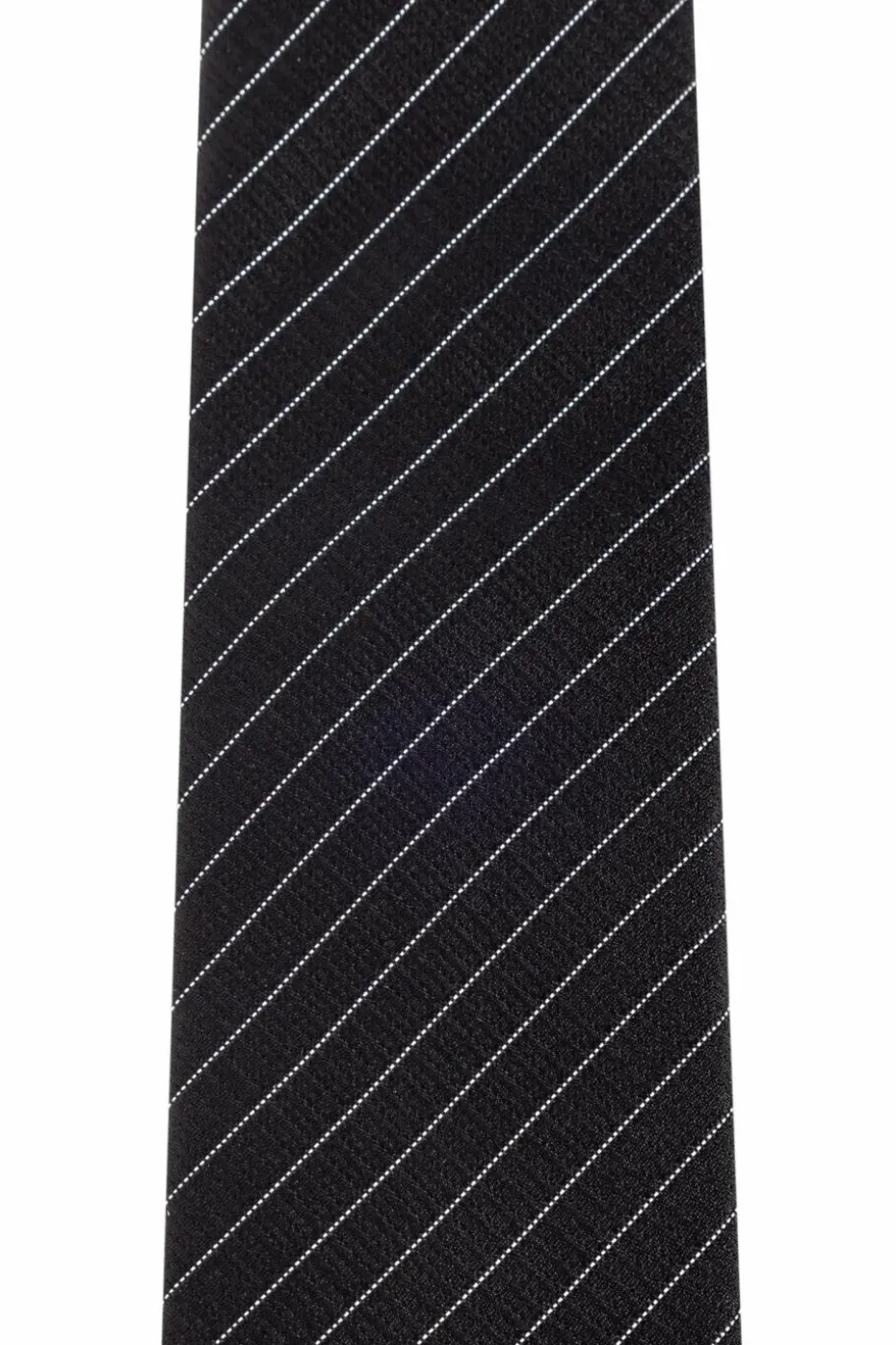 Saint Laurent CZARNY Jedwabny krawat