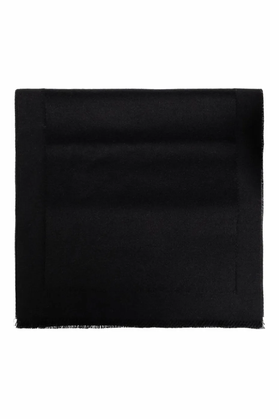 Saint Laurent CZARNY Kaszmirowy szal