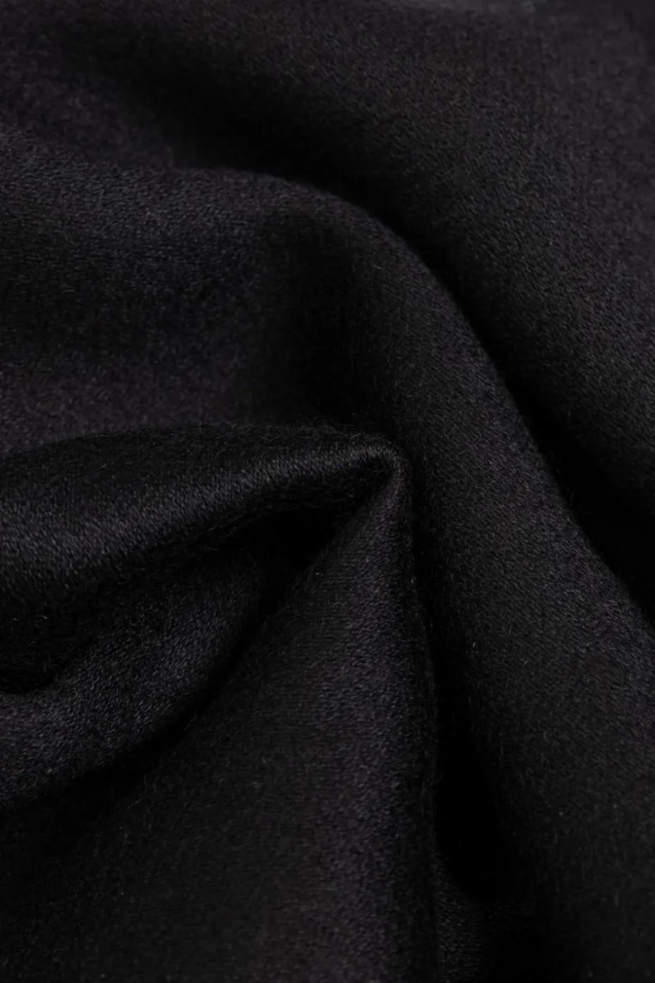 Saint Laurent CZARNY Kaszmirowy szal