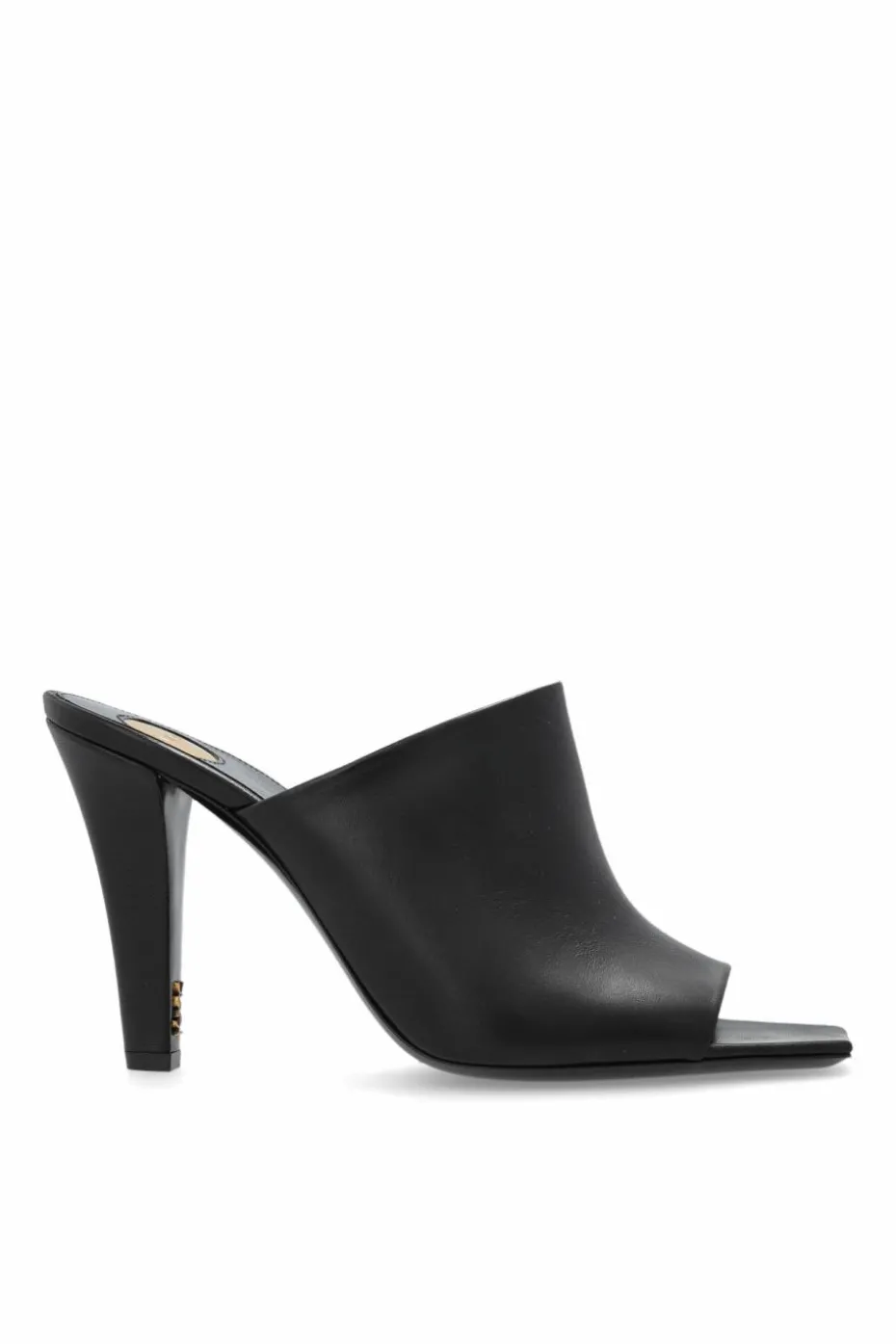 Saint Laurent CZARNY Klapki na obcasie ``Jill`
