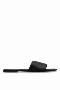 Saint Laurent CZARNY Klapki ‘Carlyle’