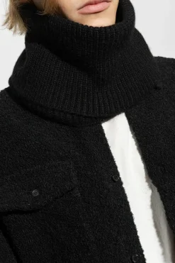 Saint Laurent CZARNY Komin z logo