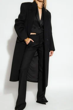 Saint Laurent CZARNY Krótka marynarka