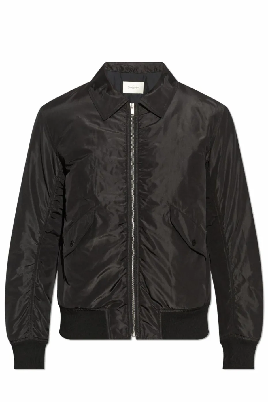Saint Laurent CZARNY Kurtka z kieszeniami