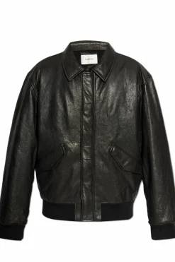 Saint Laurent CZARNY Kurtka skórzana