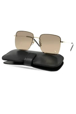 Saint Laurent CZARNY Okulary przeciwsłoneczne z logo ‘SL 312 M’