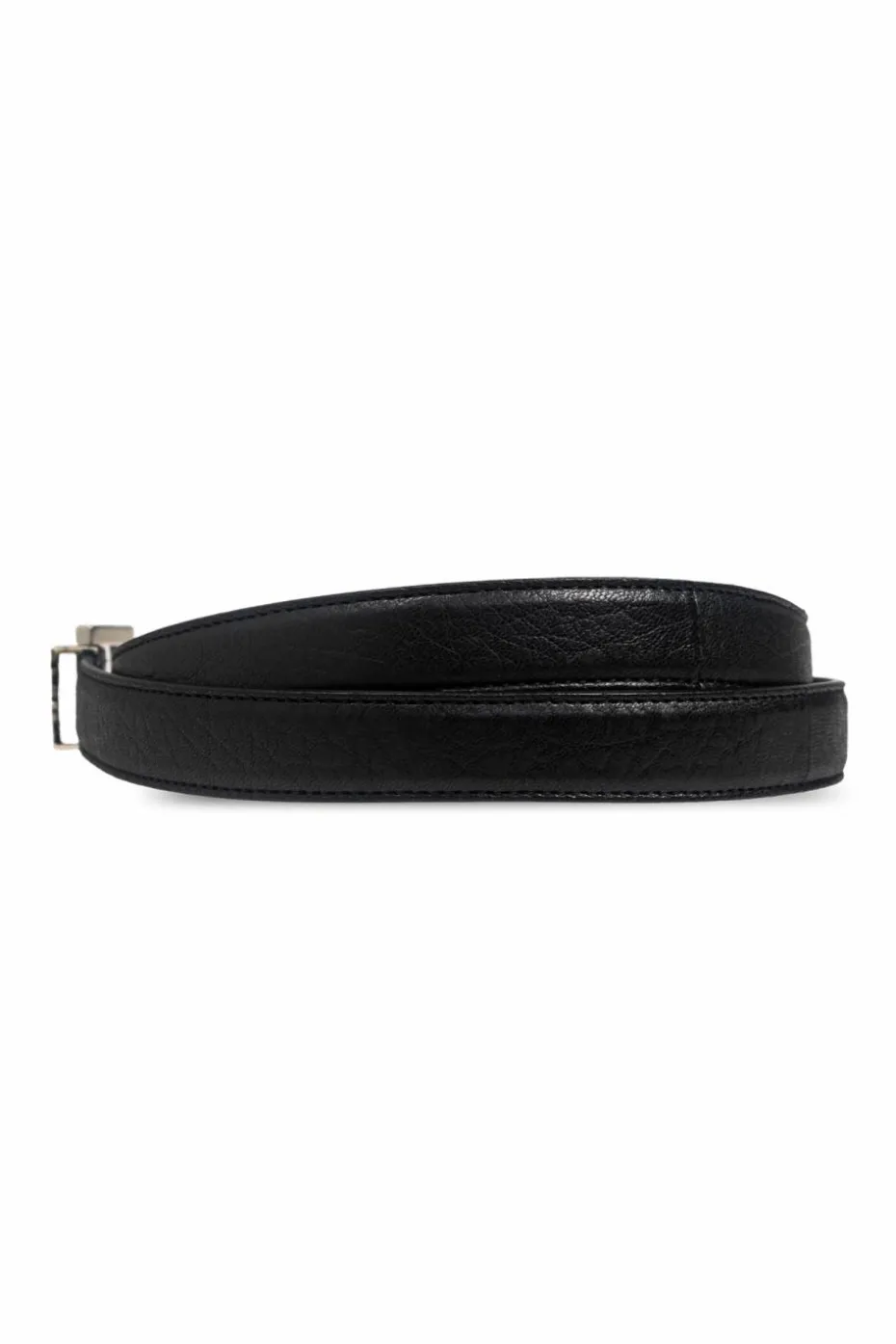 Saint Laurent CZARNY Pasek z logo
