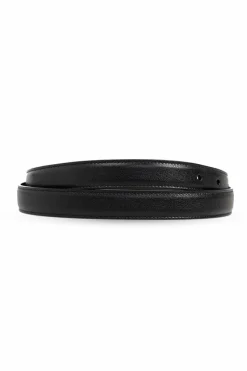 Saint Laurent CZARNY Pasek z logo