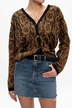 Saint Laurent CZARNY Pasek z logo