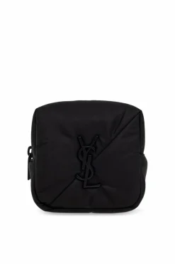 Saint Laurent CZARNY Pikowana saszetka