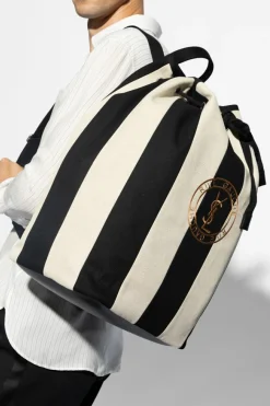 Saint Laurent CZARNY Plecak `Rive Gauche`