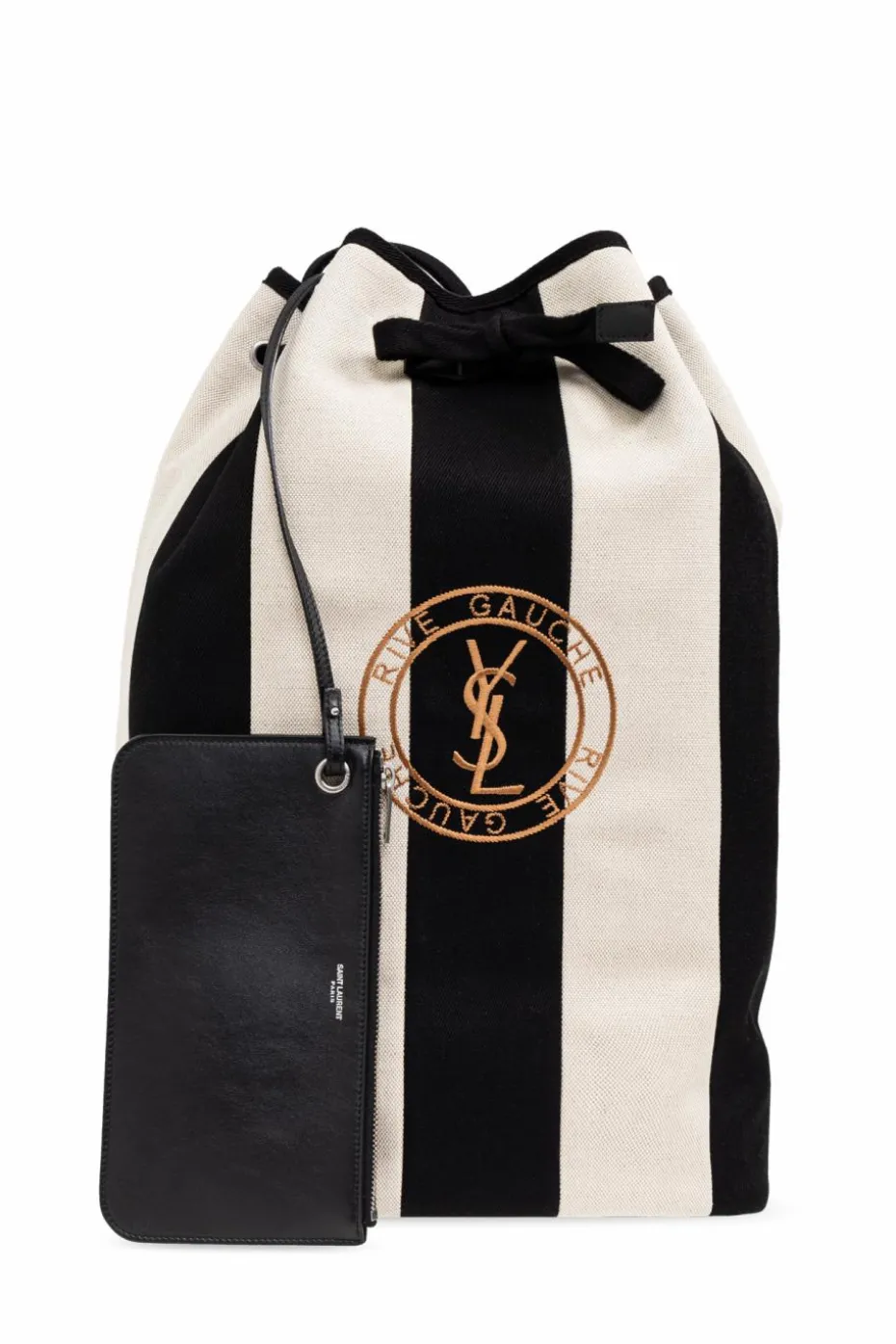 Saint Laurent CZARNY Plecak `Rive Gauche`