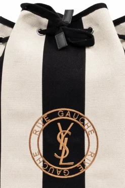 Saint Laurent CZARNY Plecak `Rive Gauche`