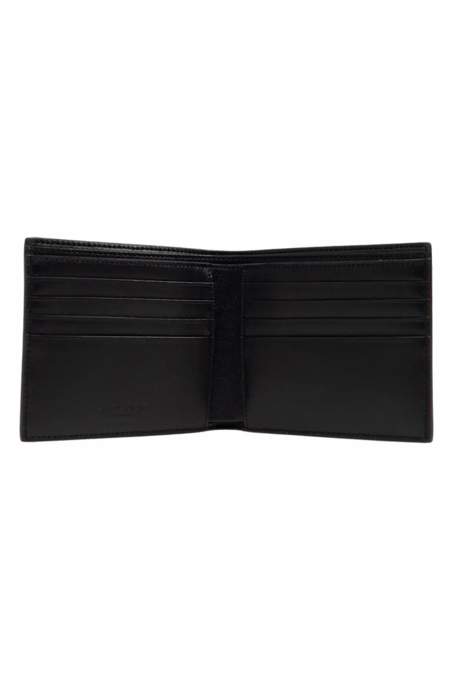 Saint Laurent CZARNY Portfel z logo