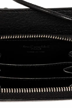 Saint Laurent CZARNY Portfel na pasku