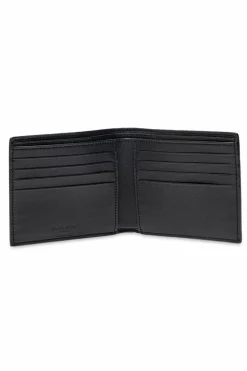 Saint Laurent CZARNY Portfel z logo
