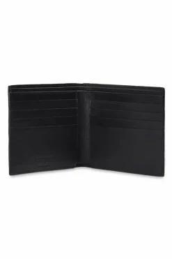 Saint Laurent CZARNY Portfel z wytłoczonym logo