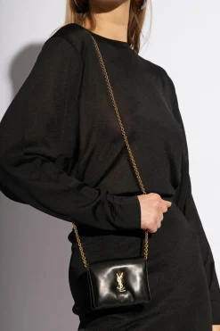 Saint Laurent CZARNY Portfel na ramię