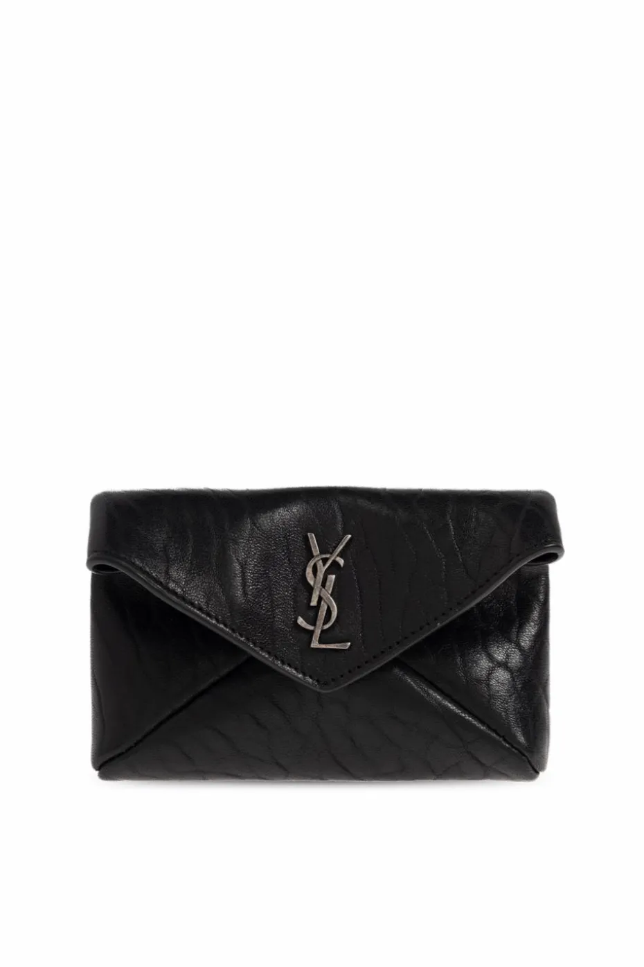 Saint Laurent CZARNY Portfel z jagnięcej skóry