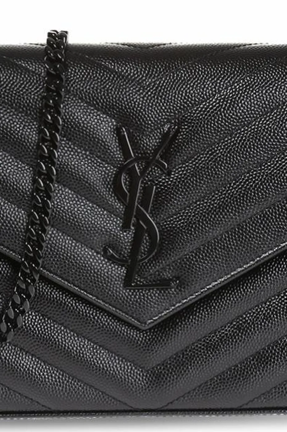Saint Laurent CZARNY Portfel na ramię 'Envelope'