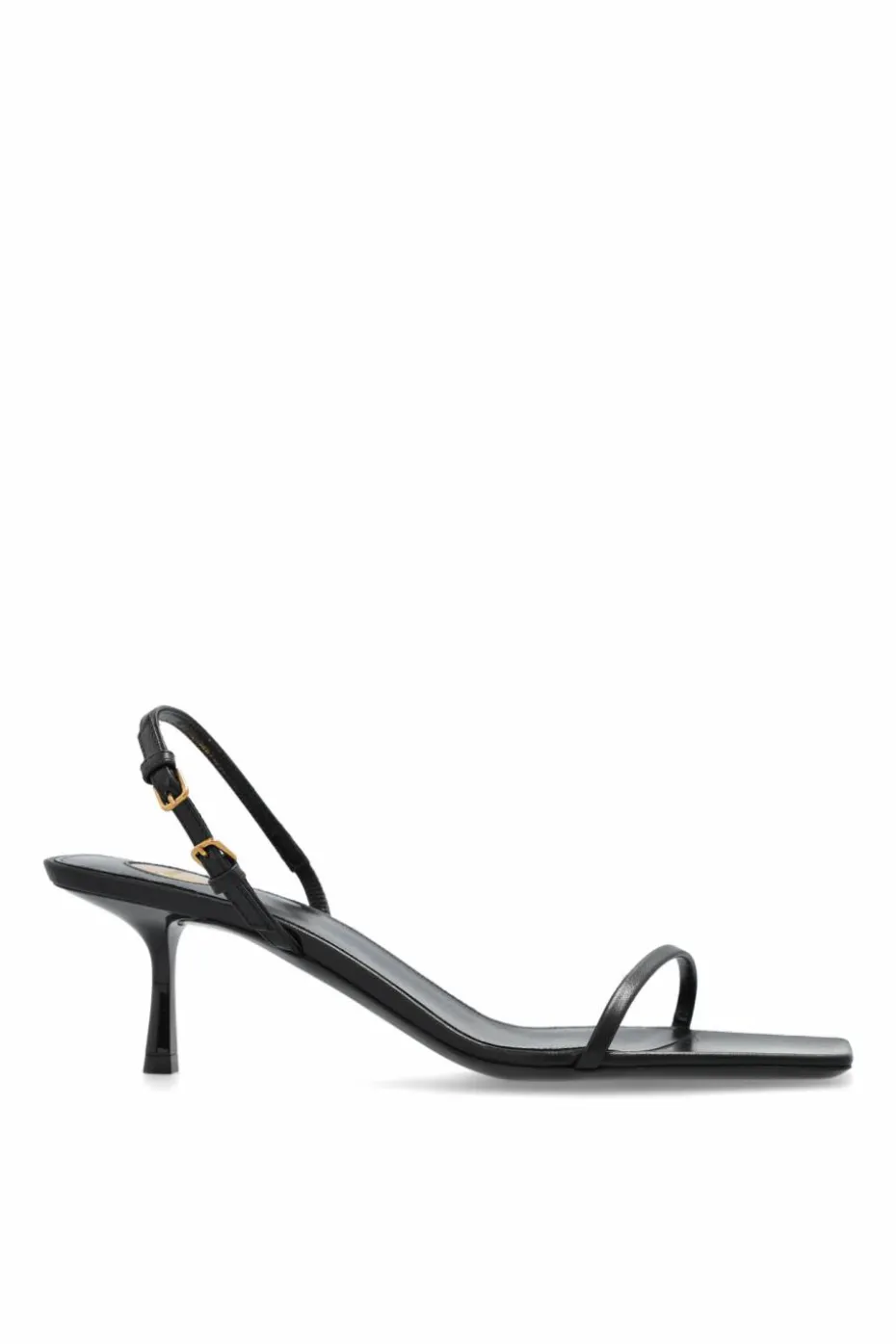 Saint Laurent CZARNY Sandały na obcasie `Jaspe`