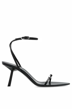 Saint Laurent CZARNY Sandały ‘Kitty’