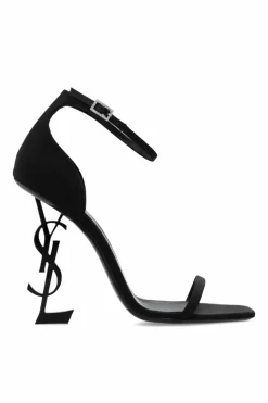 Saint Laurent CZARNY Sandały na obcasie ‘Opyum’